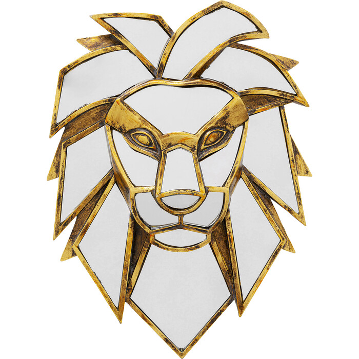 [56984] Wall Object Lion Mirror 27x35cm