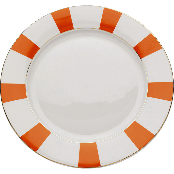 [56989] Assiette Harlequin orange Ø27cm