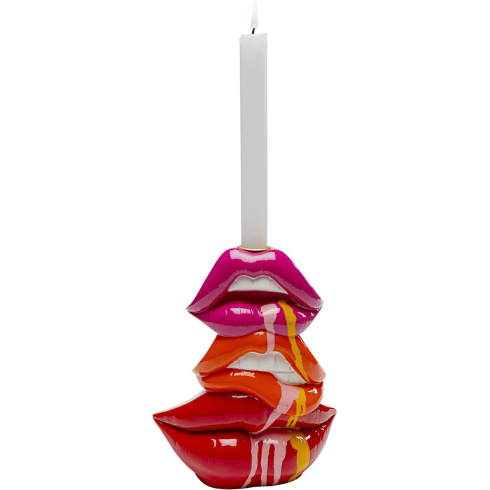 [57107] Candle Holder Lips 20cm