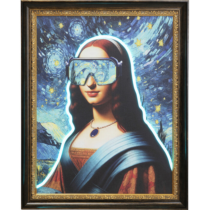 [57155] Cuadro enmarcado LED Art Lady 80x100cm