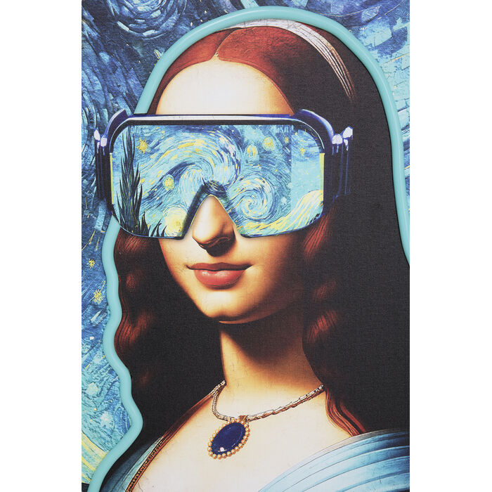 [57155] Cuadro enmarcado LED Art Lady 80x100cm - 4