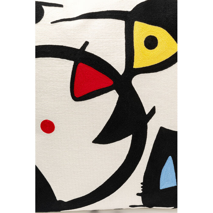 [57226] Coussin Art Line blanc 50x50cm - 4