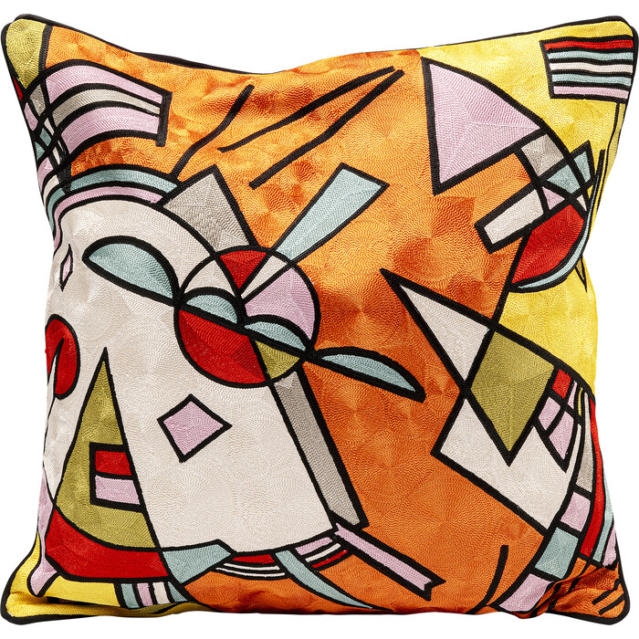 [57232] Coussin Art Line orange 50x50cm