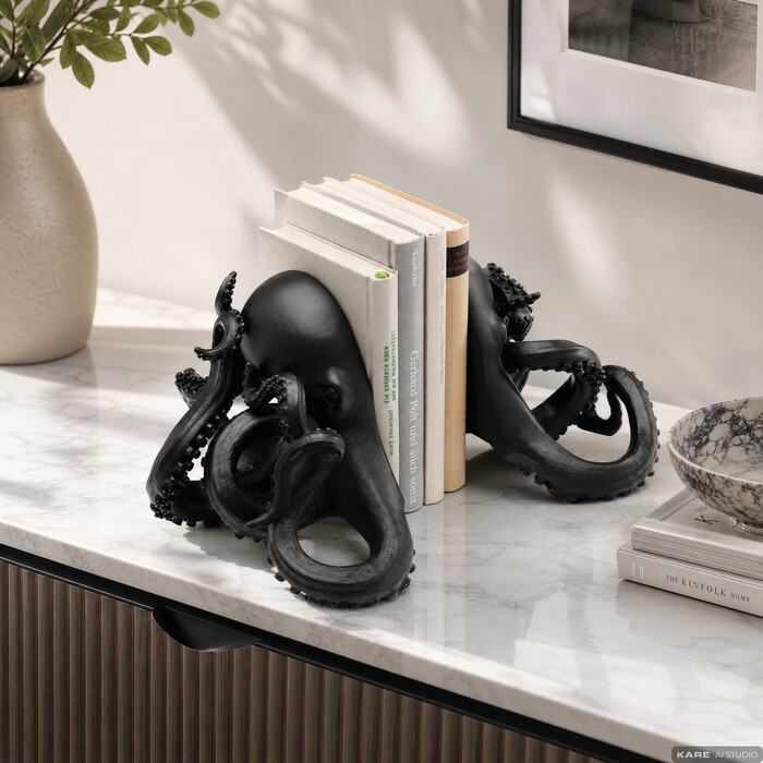[57249] Bookend Octopus 18cm (2/Set) - 1
