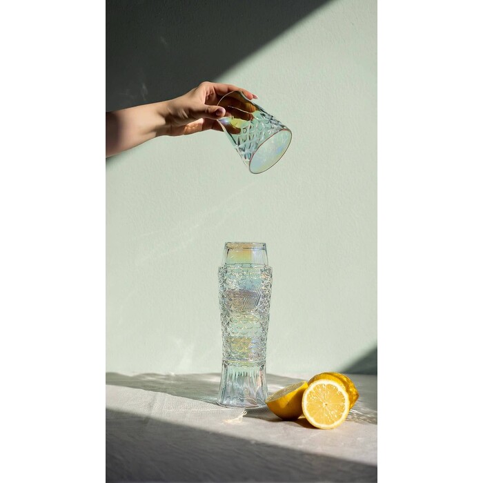 [57261] Vasos Pesce Transparente (4/piezas)