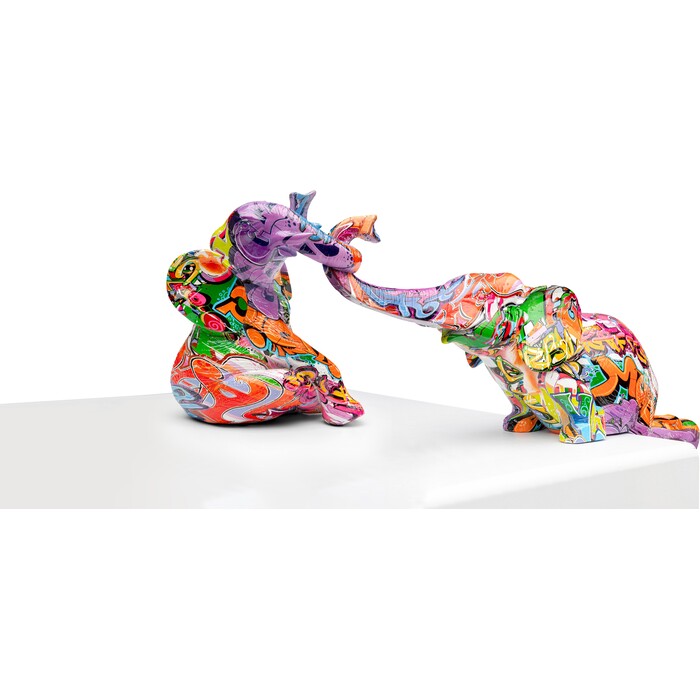 [57263] Deco Figurine Elefant Zirkus Graffit (2/part)