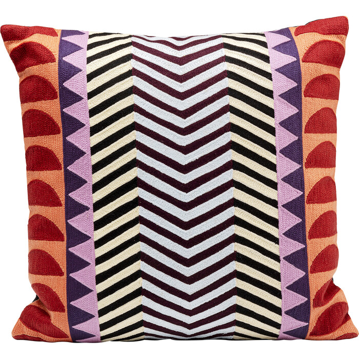[57270] Coussin Colour Block Zig Zag 45x45cm