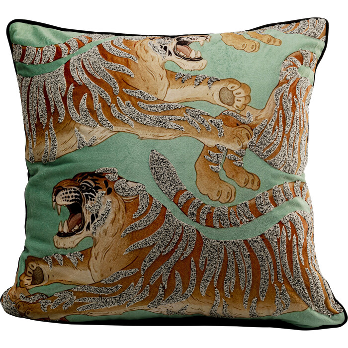 [57273] 抱枕 Tiger Love Mint 45x45cm