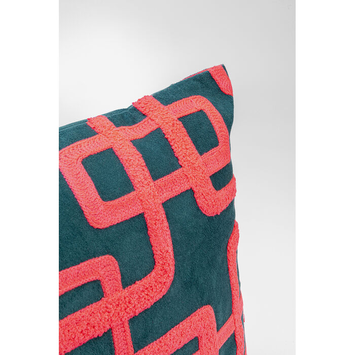 [57274] Coussin Chain fuchsia 45x45cm - 3