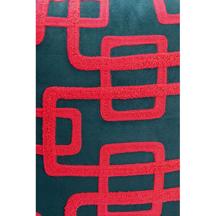 [57274] Coussin Chain fuchsia 45x45cm - 4