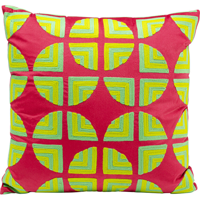 [57276] Coussin Pieces fuchsia 45x45cm