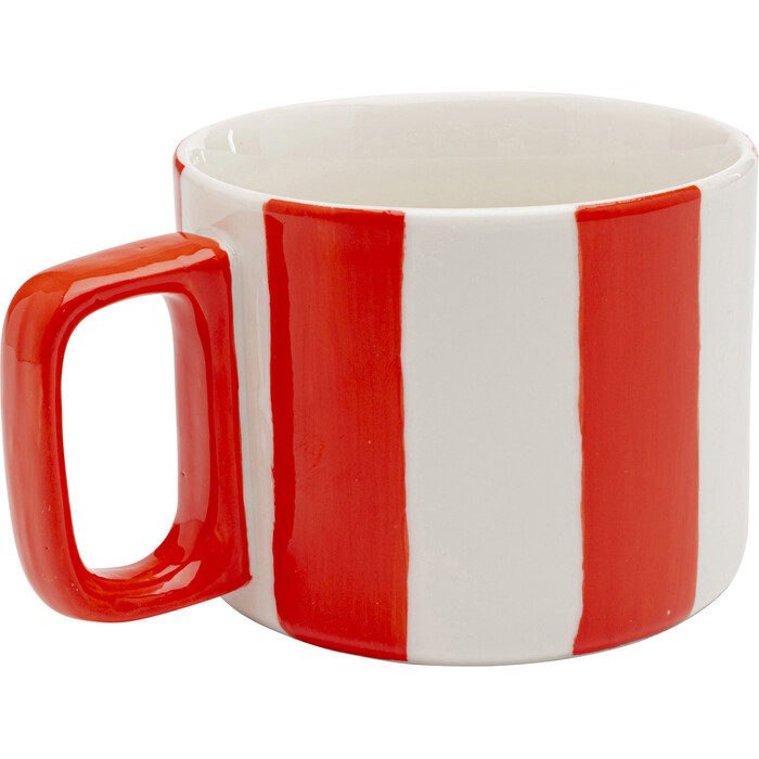 [57371] Cup Cocina Stripes Red