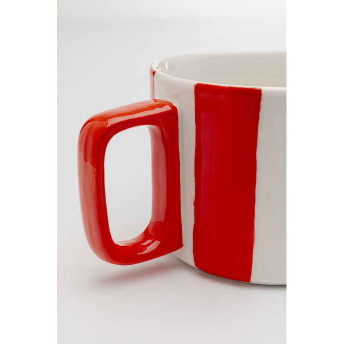 [57371] Cup Cocina Stripes Red - 3