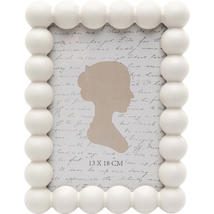 [57385] Picture Frame Balls Beige 13x18cm