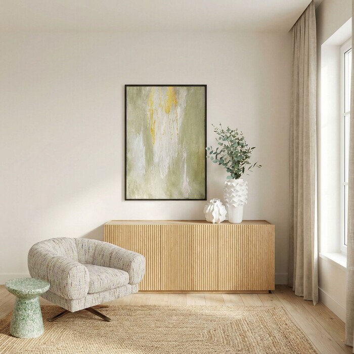 Framed Picture Artistas Green 120x180cm