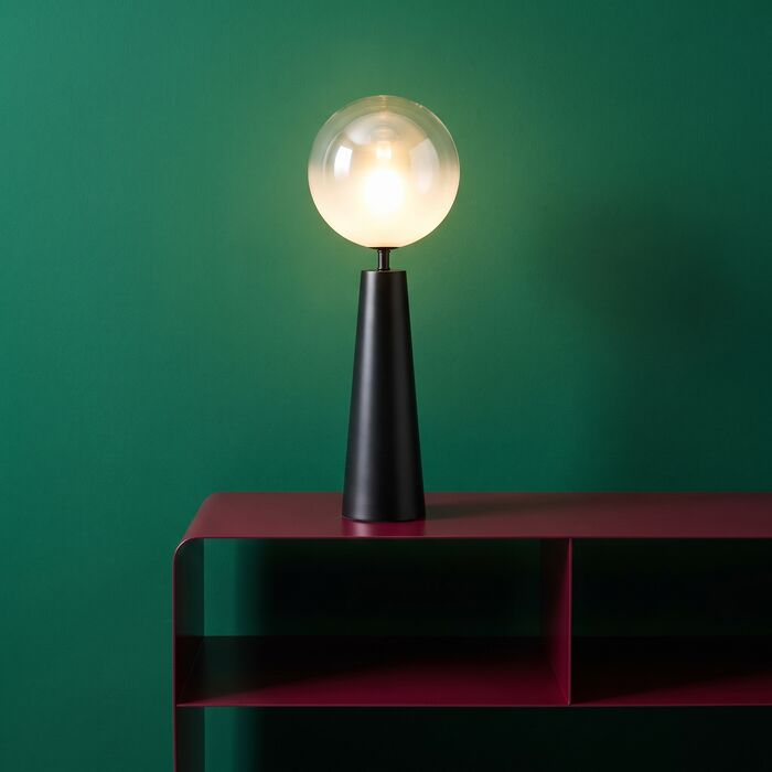 Table Lamp Disco Ball Black 64cm