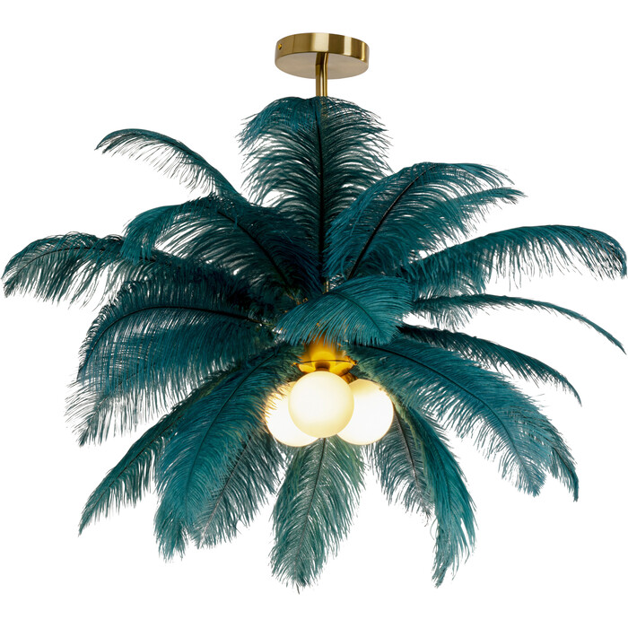 [57502] Suspension Feather Palm vert Ø87cm