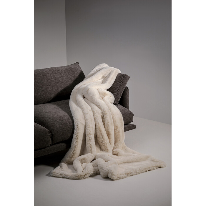 [57508] Plaid Mika crème 150x200cm - 1