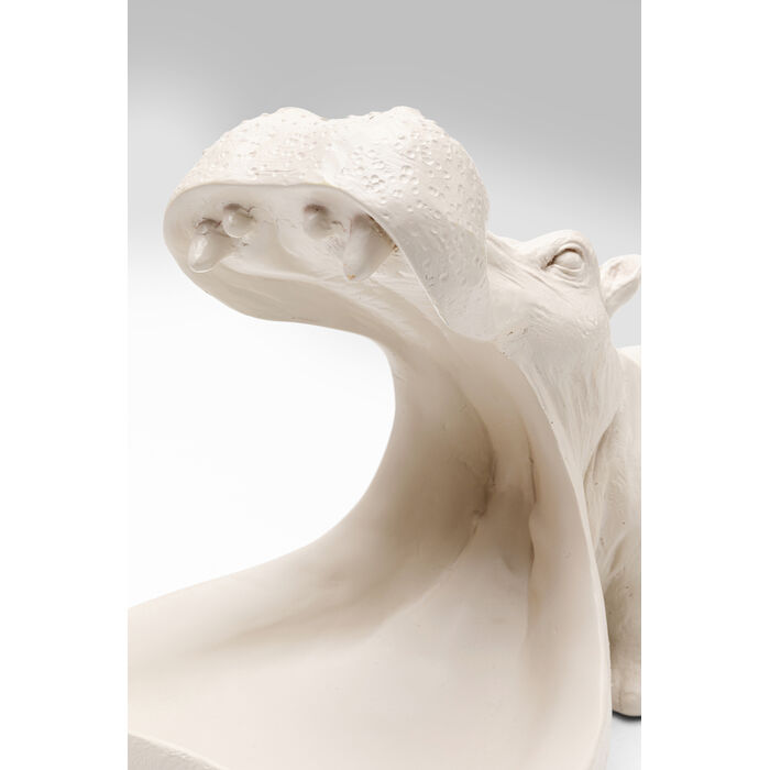[57515] Deco Figurine Hungry Hippo 17cm Greige - 3