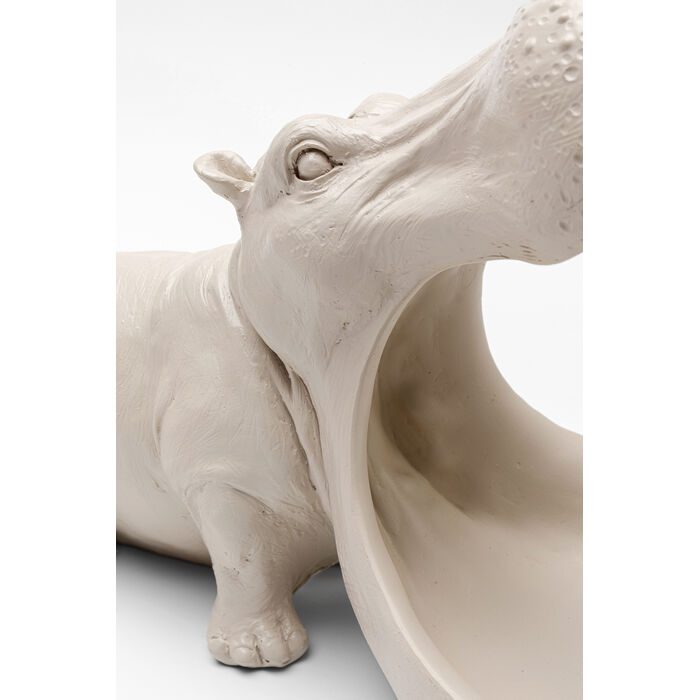 [57515] Deco Figurine Hungry Hippo 17cm Greige - 4