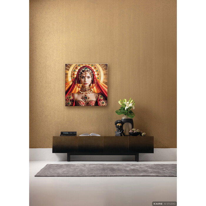 [57550] Framed Picture Saint Halo Lady 100x100cm - 2