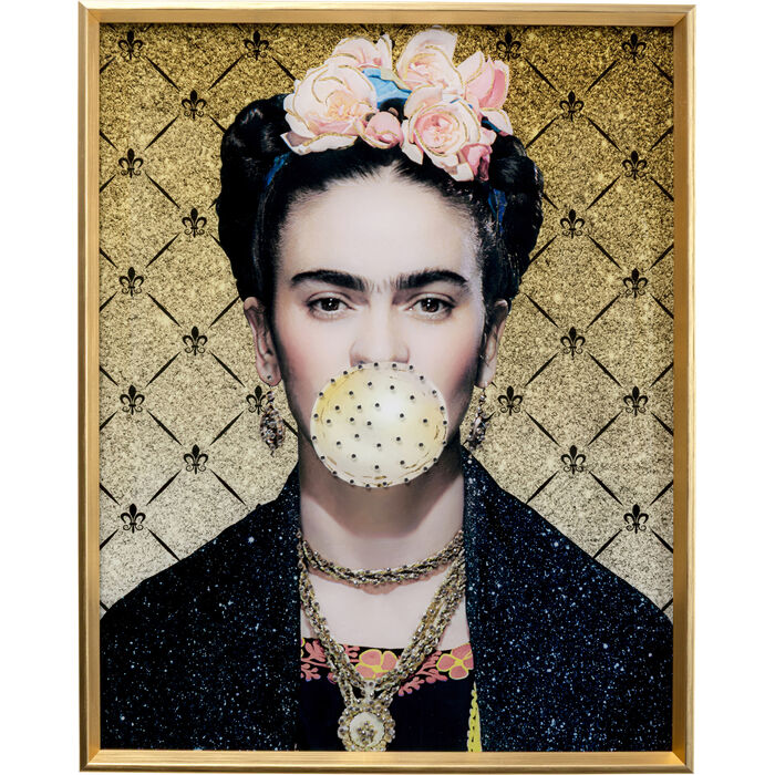 Framed Picture Muse Bubble Artist 80x120cm
