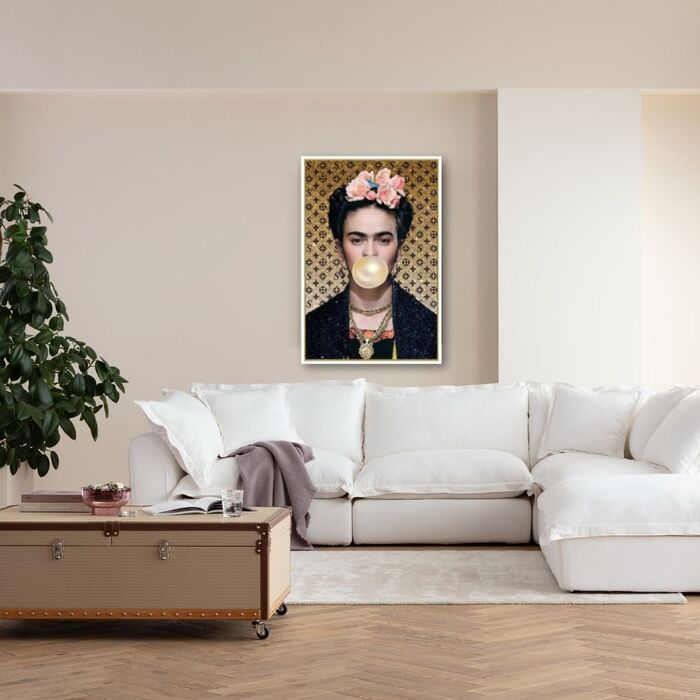 Framed Picture Muse Bubble Artist 80x120cm