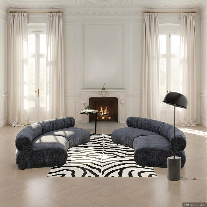 Floor Lamp Loungy Black 160cm