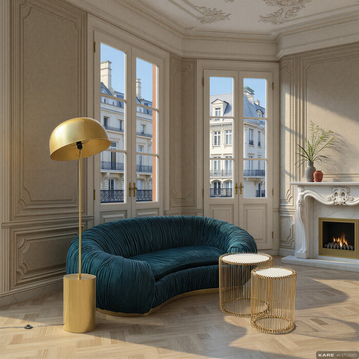 Floor Lamp Loungy Gold 160cm