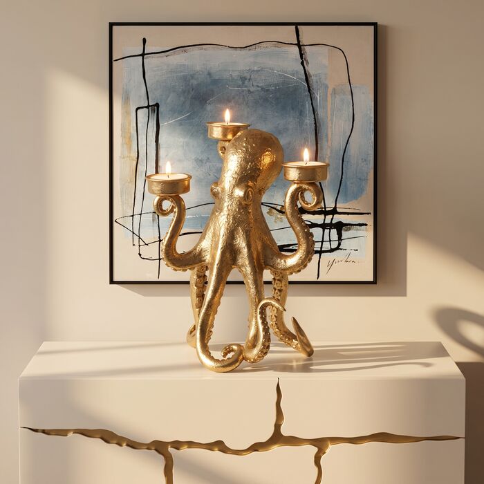 [57601] Candelabro Octopus 23cm - 1