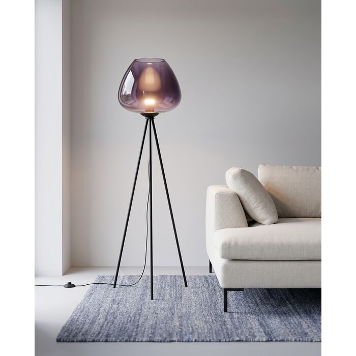 Floor Lamp Sphere Night Blue 146cm
