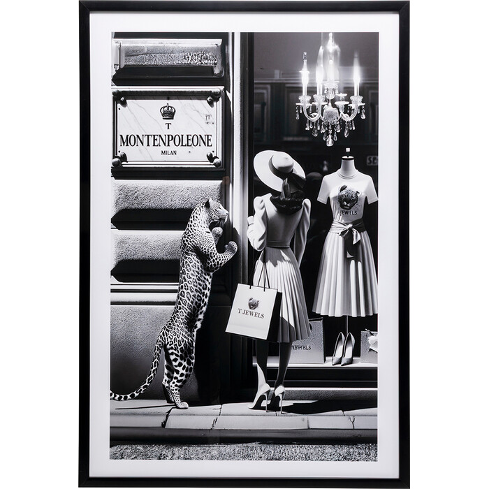 [57685] Tableau encadré Window Shopping 80x120cm