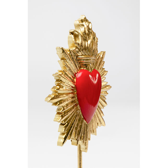 [57695] Deco Objekt Flaming Heart 31cm - 3