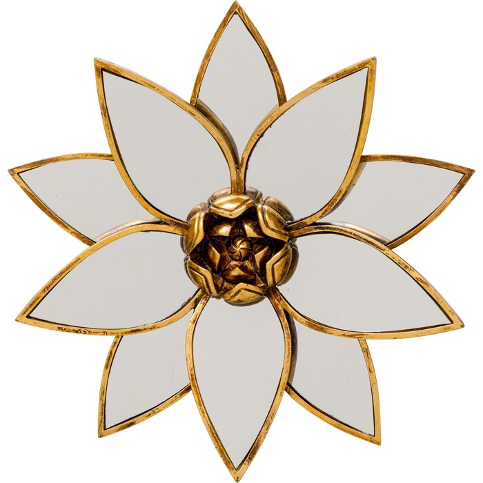 [57696] Wall Object Lotus Mirror Ø33cm