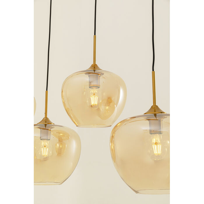 [57706] Suspension Sphere ambre Five 160cm - 3