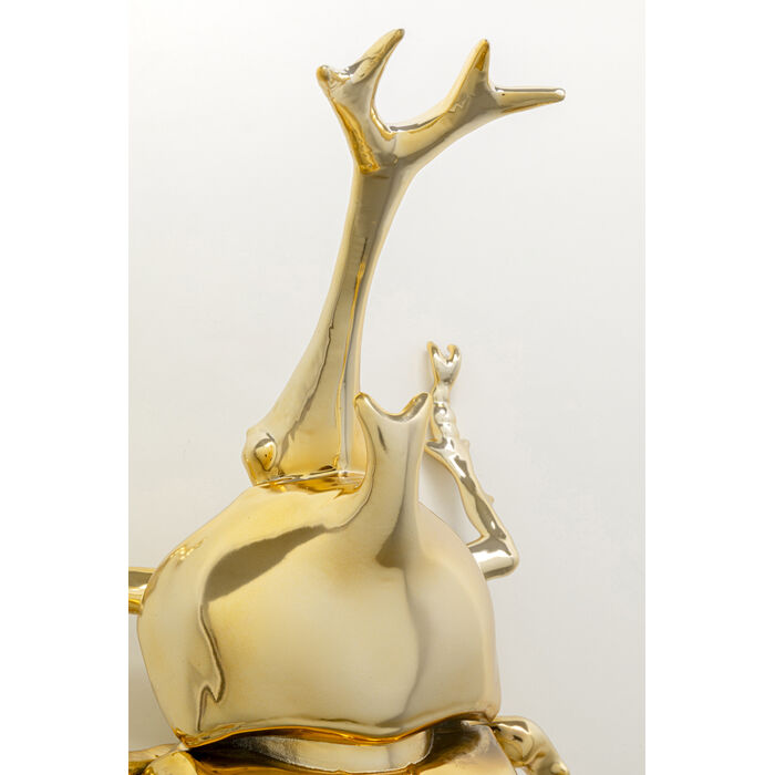 [57714] Objeto de pared Stag Beetle Dorado 41cm - 3