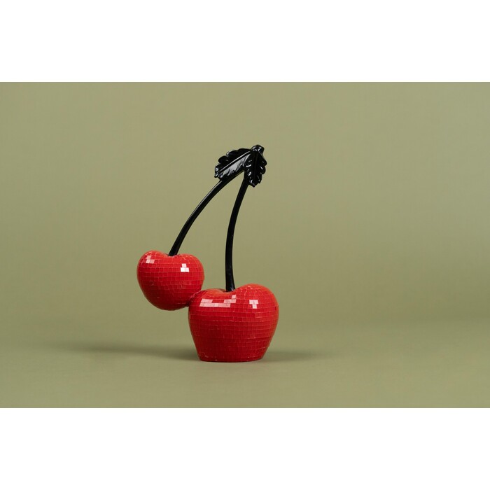 [57717] Deko Object Cherry Single 19cm - 2