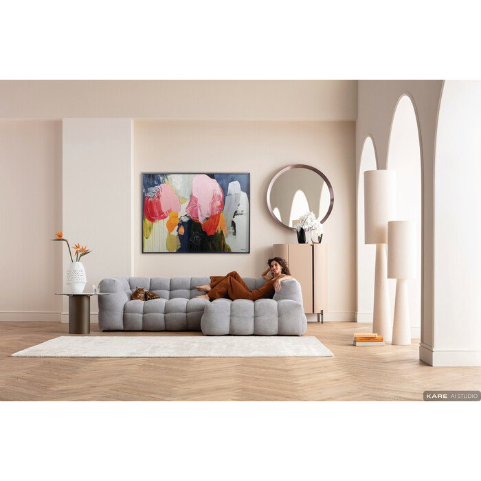 [57724] Framed Picture Abstract High Gloss Pink 160x120cm - 2