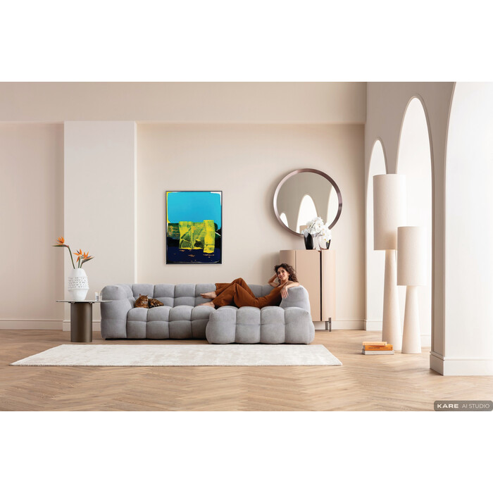 [57727] Cuadro enmarcado Abstract High Gloss Azul 120x160c - 1