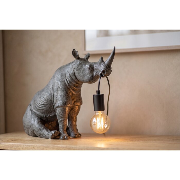 [57739] Table Lamp Sitting Rhino 42cm - 1