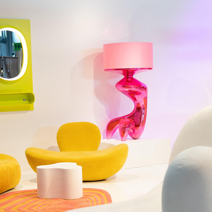 Floor Lamp Erosia Pink 157cm