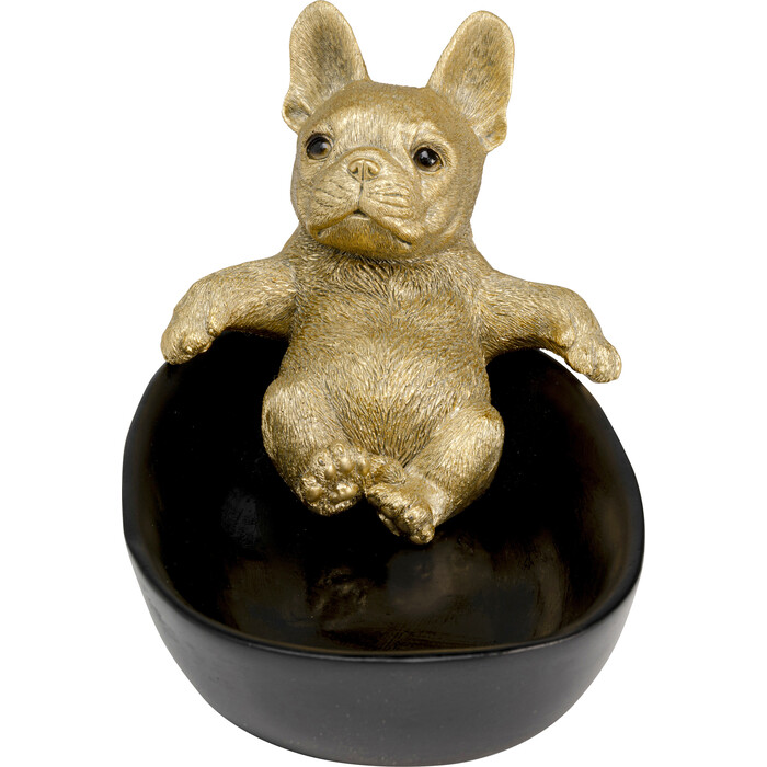 [57786] 裝飾碗 Bathing Bulldog 21cm