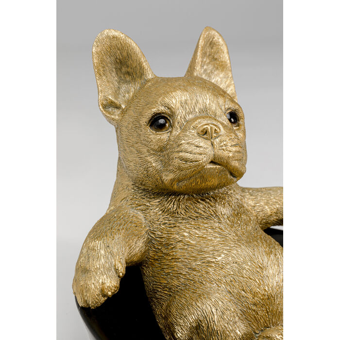 [57786] 裝飾碗 Bathing Bulldog 21cm - 3