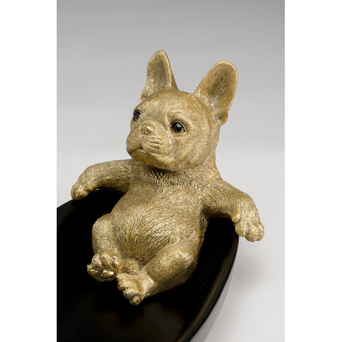 [57786] 裝飾碗 Bathing Bulldog 21cm - 4