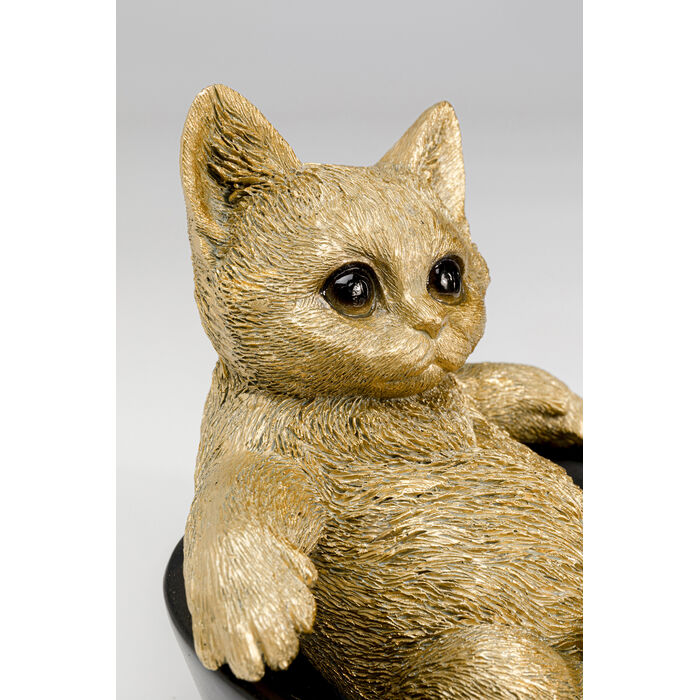 [57787] Deco Bowl Bathing Cat 20cm - 3