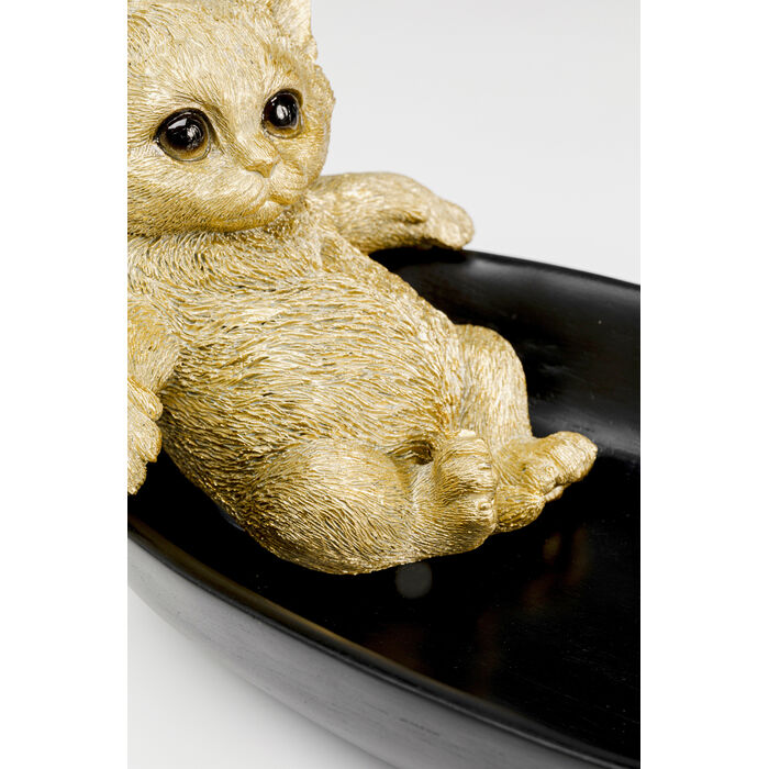 [57787] Deco Bowl Bathing Cat 20cm - 4