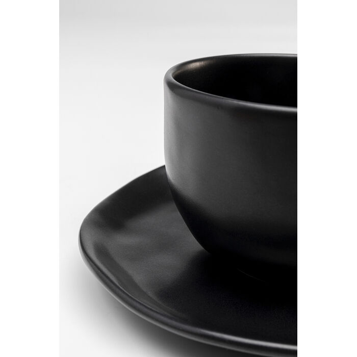 [57796] Шолја за кафе со тацна Organic Black - 4