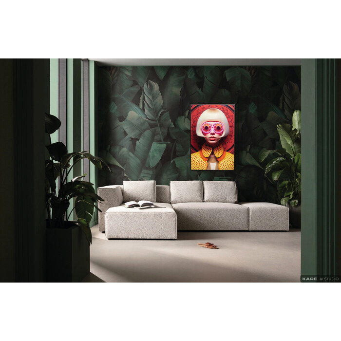 Κορνιζωμένη Εικόνα LED Fancy Blonde Lady 55x75cm