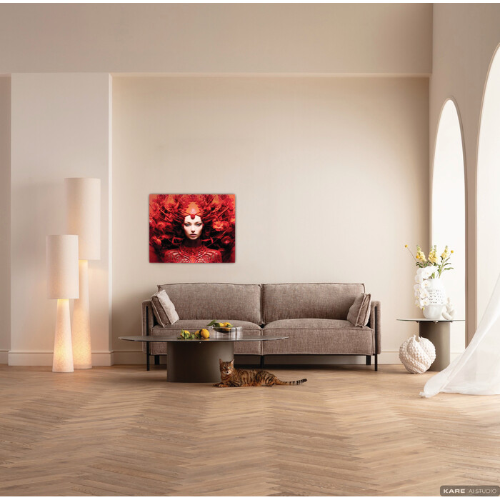 [57840] Cuadro cristal Red All Over 50x40cm