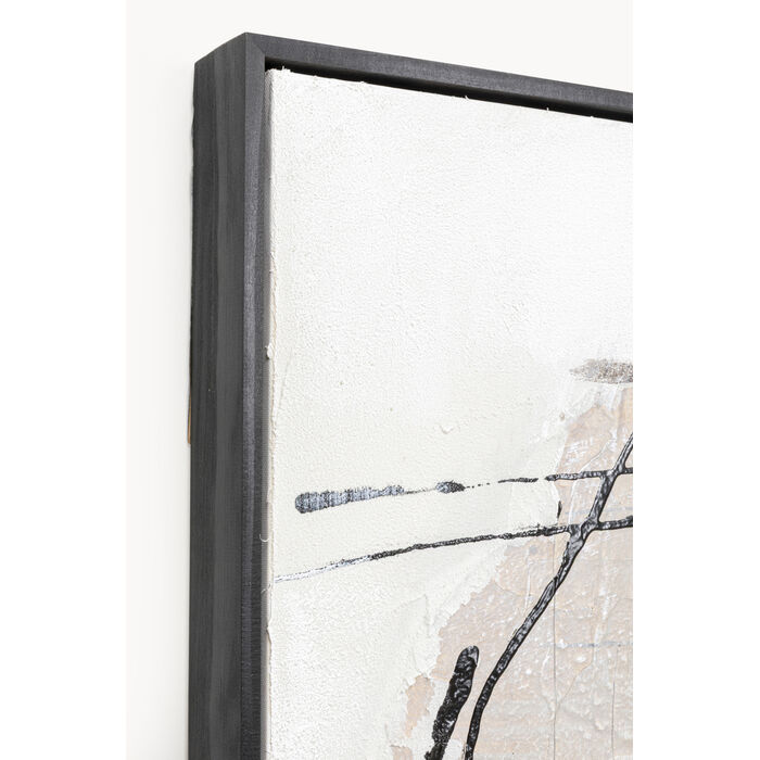 [57843] Tableau encadré Dust gris 55x75cm - 3